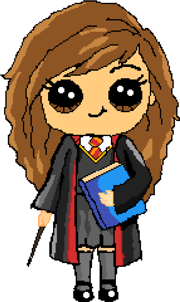 Drawing Cute Hermione Granger Clipart (640x1136), Png Download
