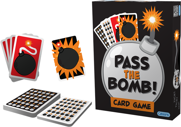Pass The Bomb Card Game - Illustration Clipart (703x496), Png Download