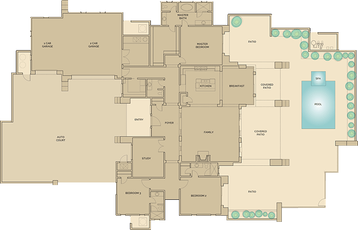 Eagle Feather Lot - Floor Plan Clipart (700x450), Png Download