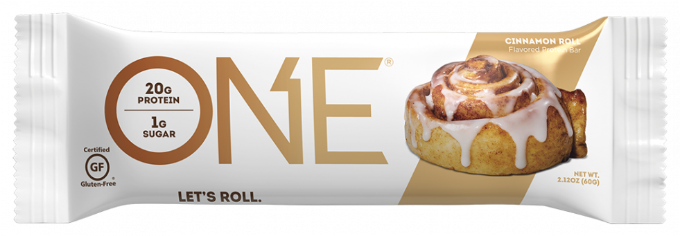 Cinnamon Roll Bar - One Protein Bar Cinnamon Roll Clipart (980x980), Png Download