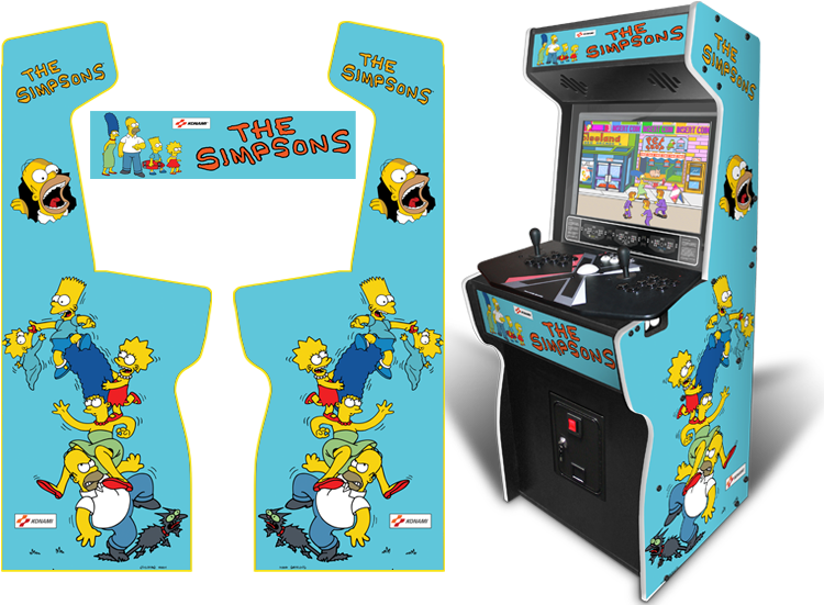 800 X 552 0 - Simpsons X Arcade Machine Clipart (800x552), Png Download