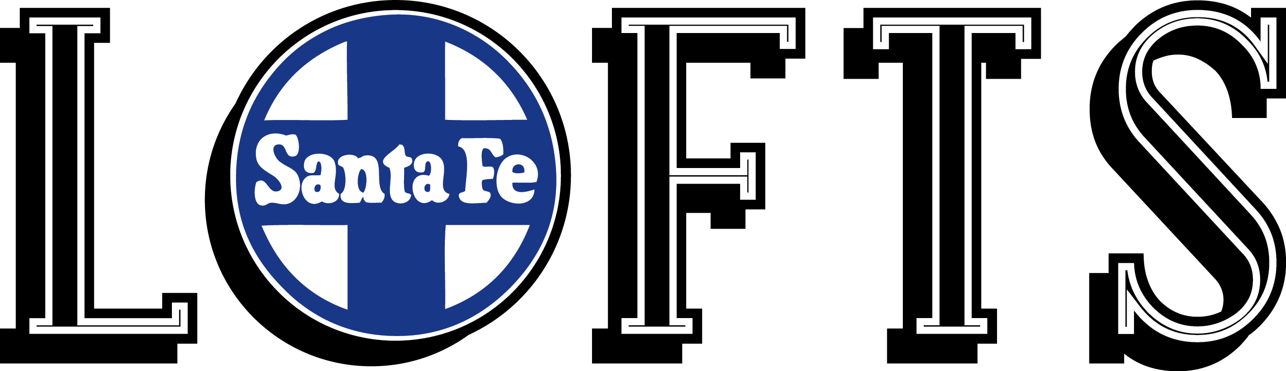 Santa Fe Lofts Apartments In Dtla, Downtown Los Angeles, - Sign Clipart (2648x764), Png Download