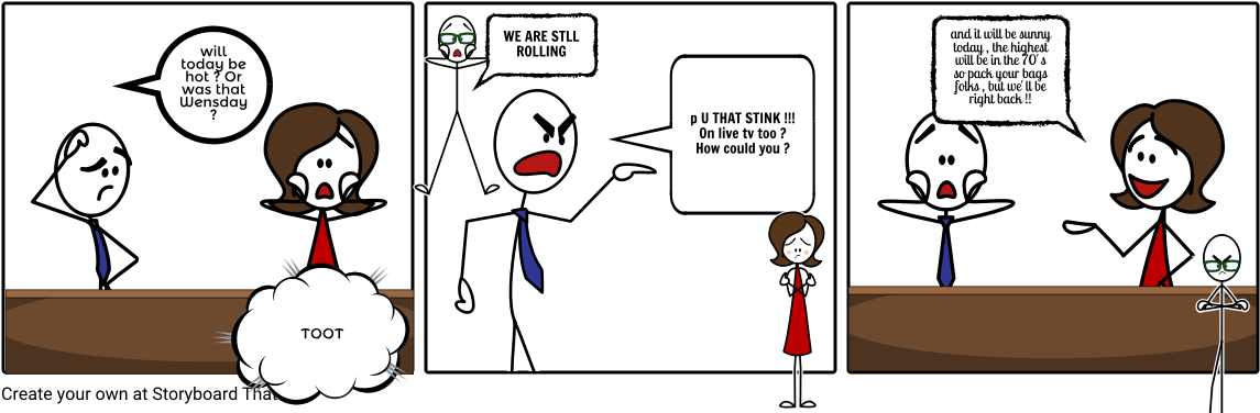 The Weather Crew - Cartoon Clipart (1164x385), Png Download