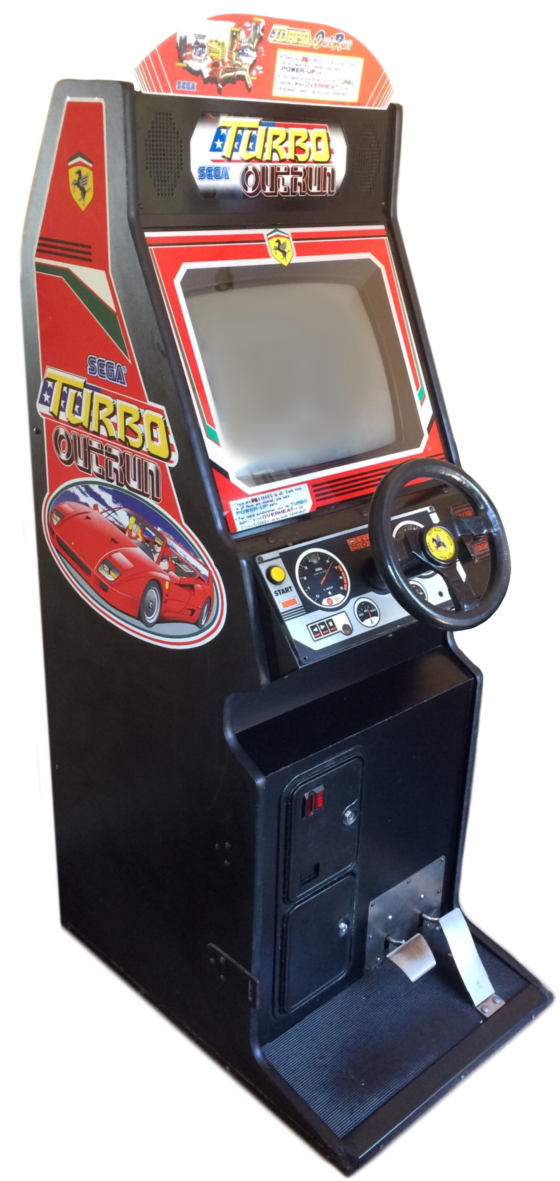 Outrun Arcade Machine Hire - Video Game Arcade Cabinet Clipart (640x1212), Png Download