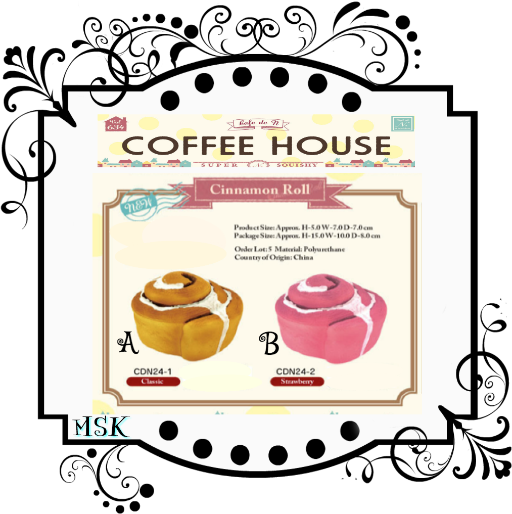 Coffee House Cinnamon Roll Squishy - Squishy Mini Bun Kibru Clipart (1024x1024), Png Download