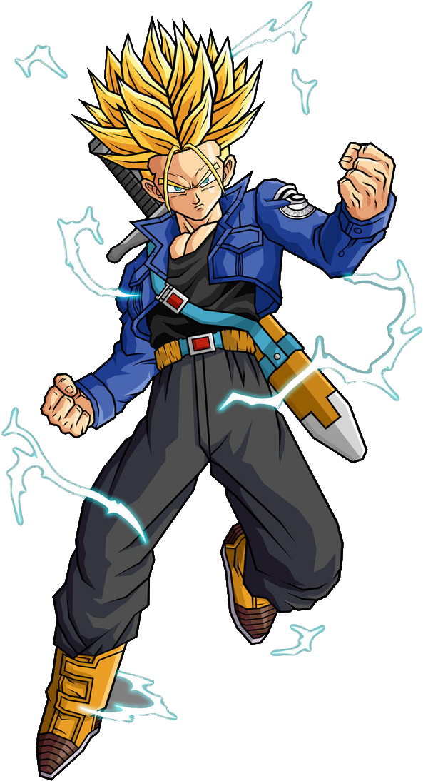 Trunks Png - Future Trunks Ssj 2 Clipart (681x1174), Png Download