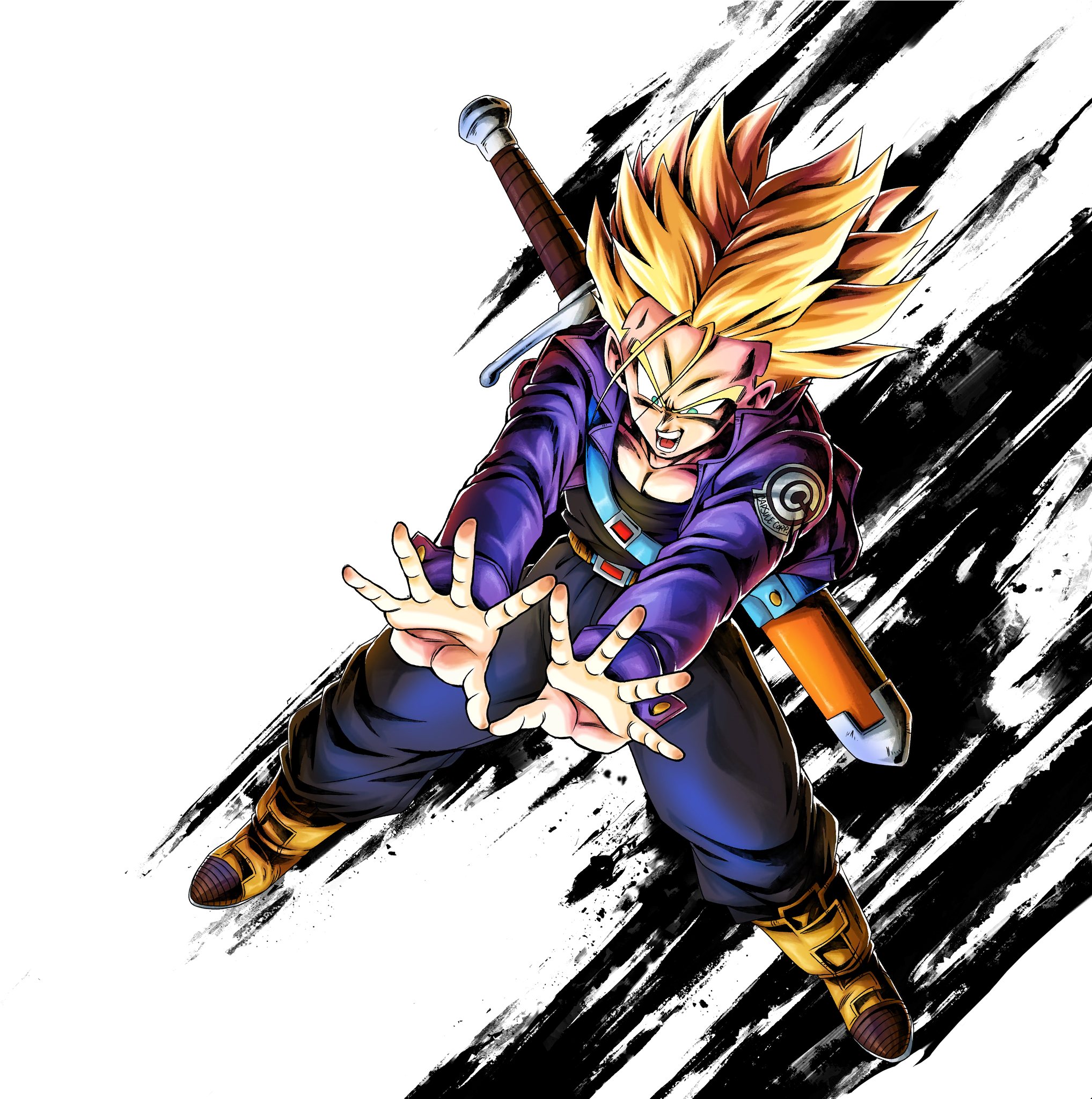 Super Saiyan Trunks (dbl02-02s) Clipart (2048x2048), Png Download
