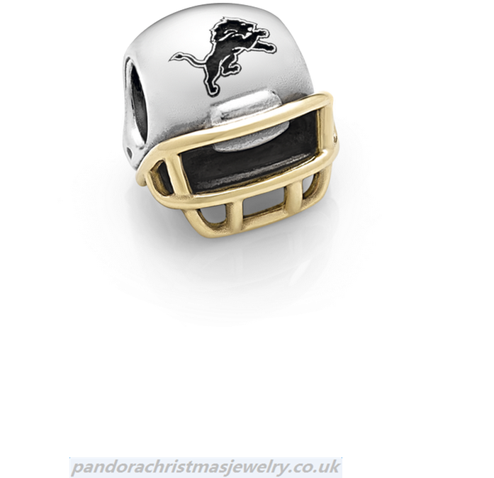 Pandora Detroit Lions Helmet Charms Up0218 - Ravens Pandora Charm Clipart (697x674), Png Download