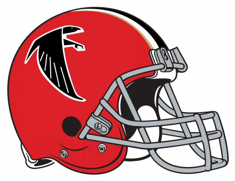Atlanta Falcons Iron On Stickers And Peel-off Decals - Logo New York Giants Clipart (750x930), Png Download