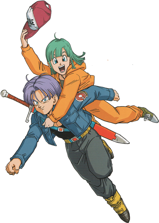Dragon Ball Z Trunks Bulma Dbz Future Trunks Future - Trunks Y Bulma Clipart (605x800), Png Download