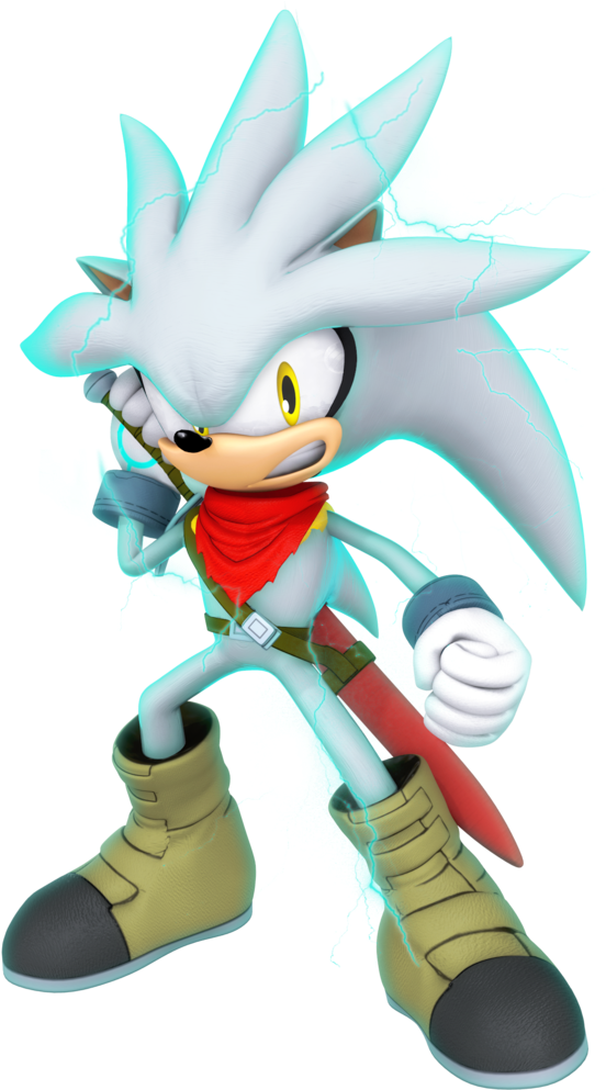 Png - Silver The Hedgehog Future Trunks Clipart (1024x1024), Png Download