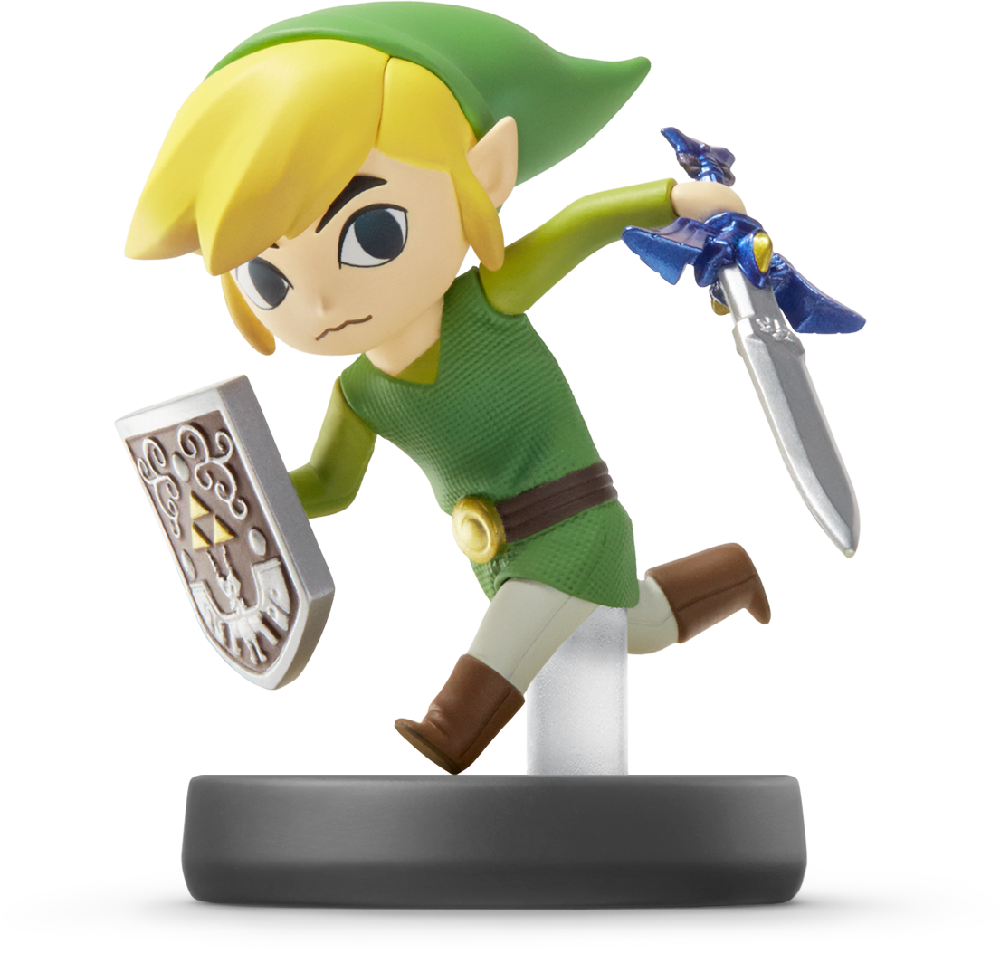 Captura De Pantalla - Toon Link Smash Amiibo Clipart (1105x1053), Png Download