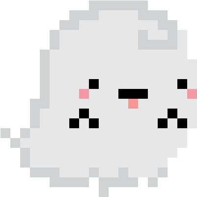 Kawaii Pixel Ghost Stickers Messages Sticker-3 - Game Over Pac Man Gif Clipart (618x618), Png Download