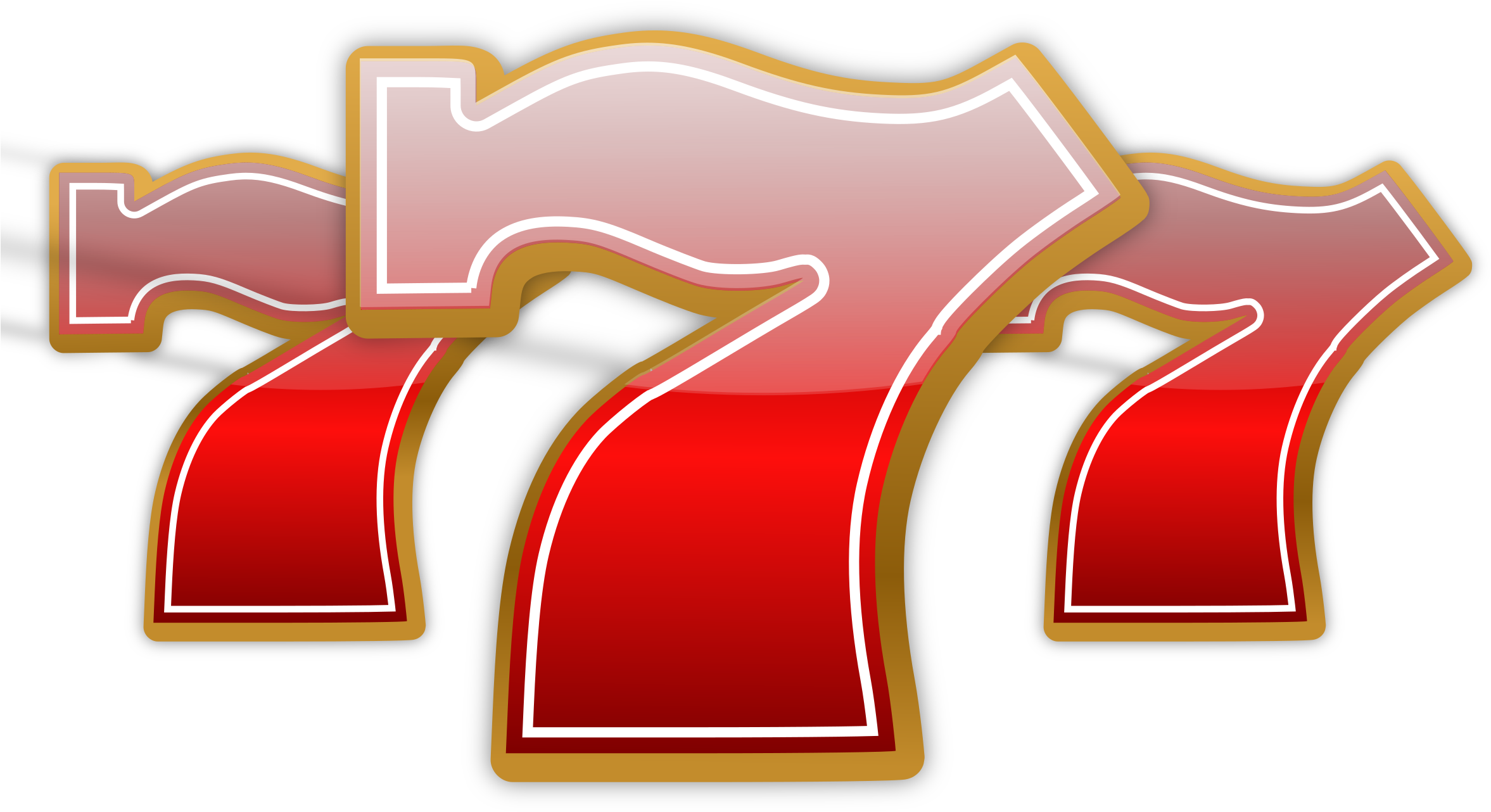 Download Slot Machine Cliparts - Lucky Number 777 - Png Download Png
