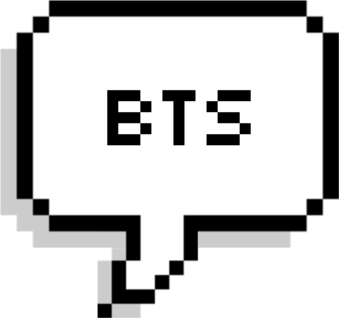 Bts Bangtanboys Btsbubble Speechbubble Pixel Pixelbubbl - All Time Low Fuck Clipart (681x639), Png Download