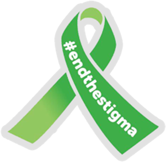 The Green Ribbon Pin Badge - Label Clipart (635x635), Png Download