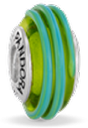 Pandora Green Ribbon Murano Clipart (800x800), Png Download