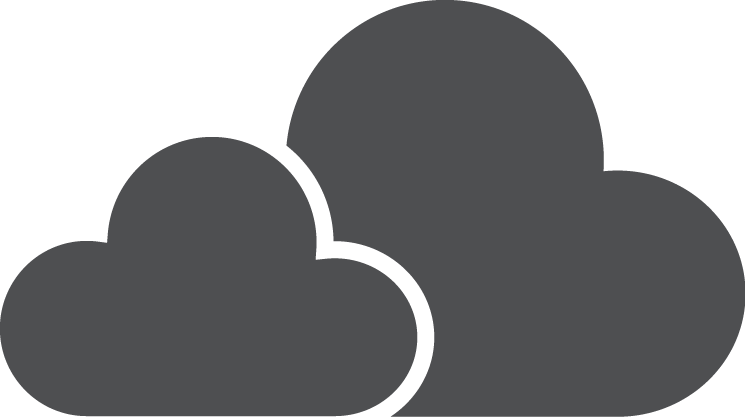 Cloud Icon - Heart Clipart (745x417), Png Download
