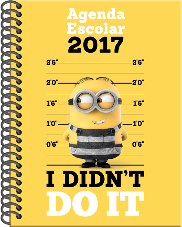 Agenda Escolar Png - Agenda Escolar De Minions Clipart (646x800), Png Download