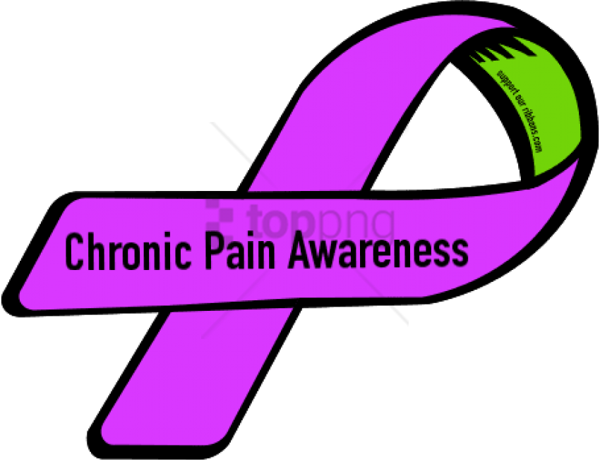 Free Png Green Chronic Pain Awareness Ribbon Png Image - Chronic Pain Awareness Memes Clipart (850x654), Png Download
