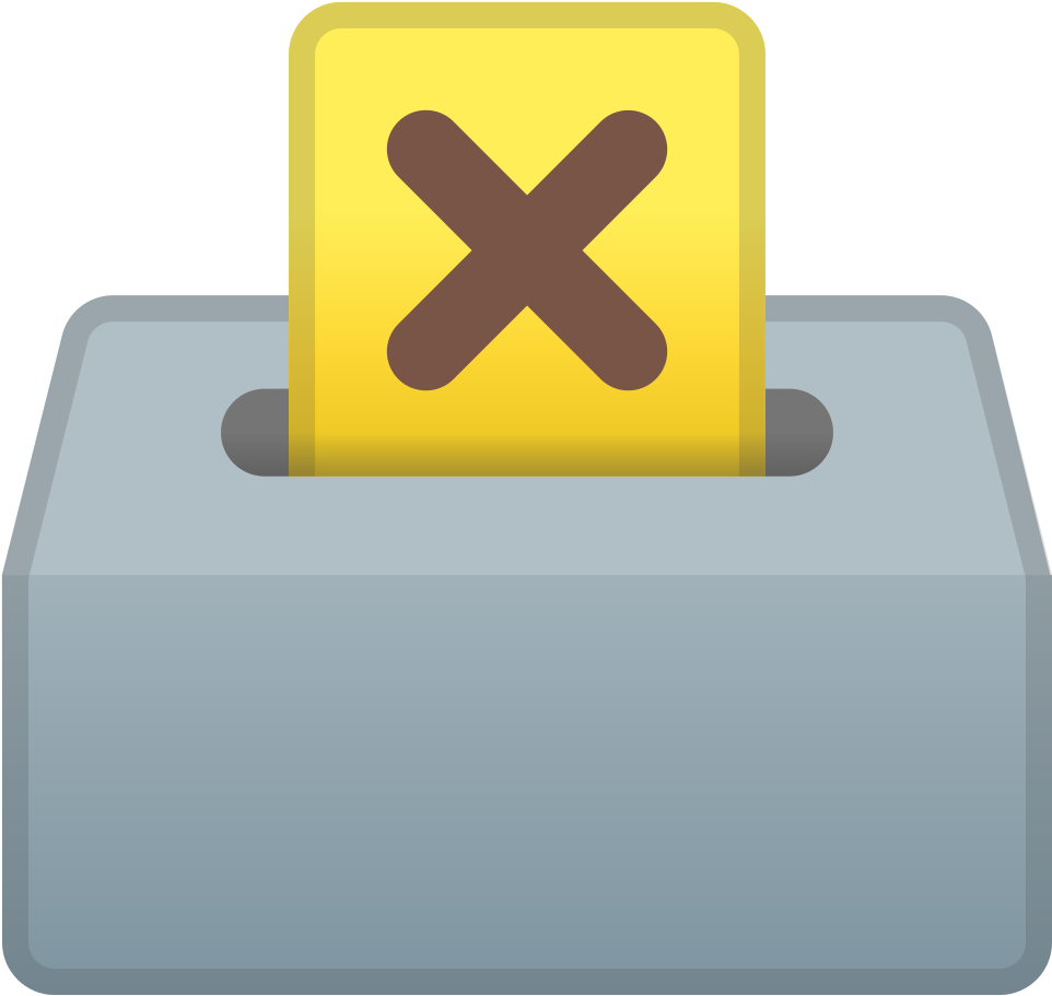 Ballot Box With Ballot Icon - Emoji Urna Clipart (1024x1024), Png Download
