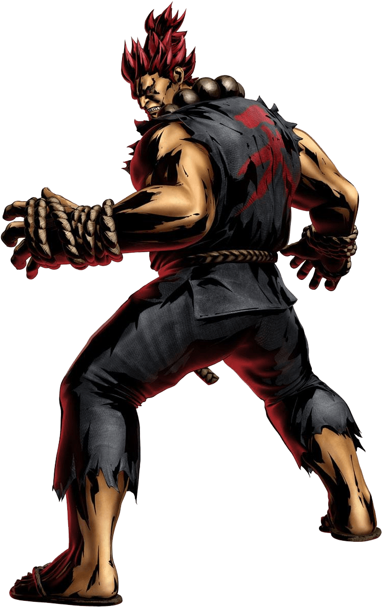 Games - Marvel Vs Capcom 3 Akuma Clipart (800x1200), Png Download