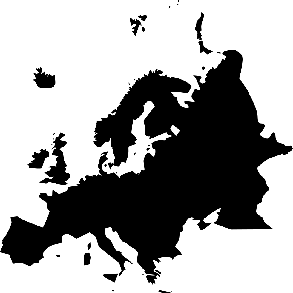 Png File Svg - Europe Map Vector Png Clipart (981x982), Png Download