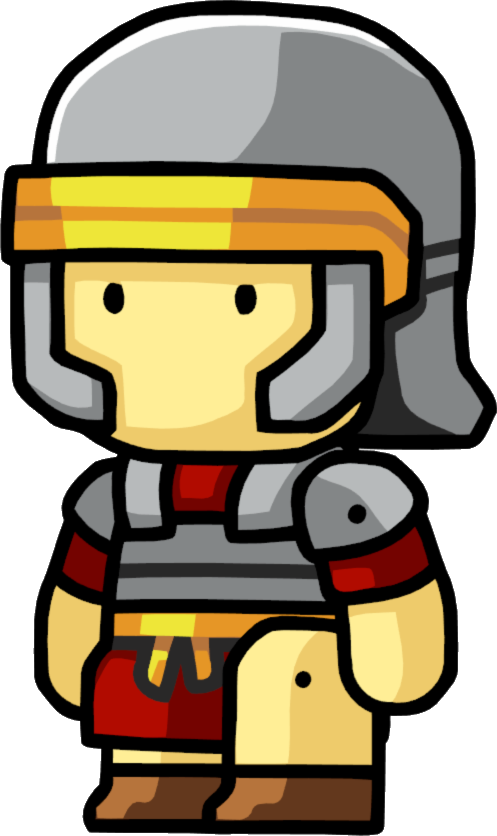 Gladiator Clipart Crusader - Scribblenauts Roman Soldier - Png Download (497x836), Png Download
