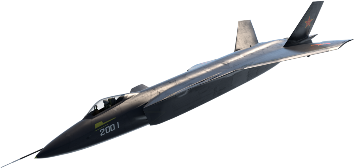 Jet Fighter Png - J 20 Fighter Png Clipart (1319x605), Png Download