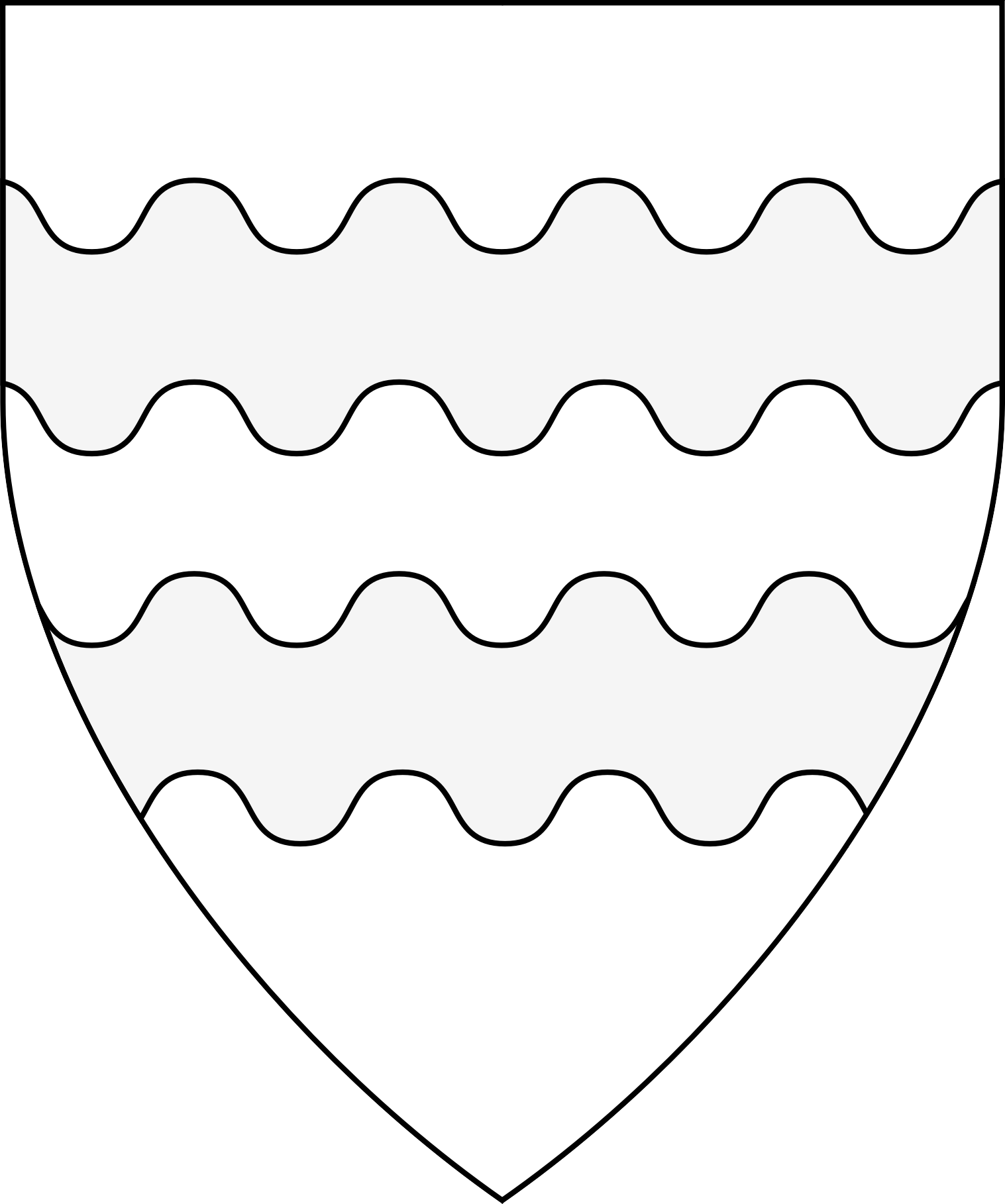2 Bars Wavy - Roof Clipart (1517x1818), Png Download