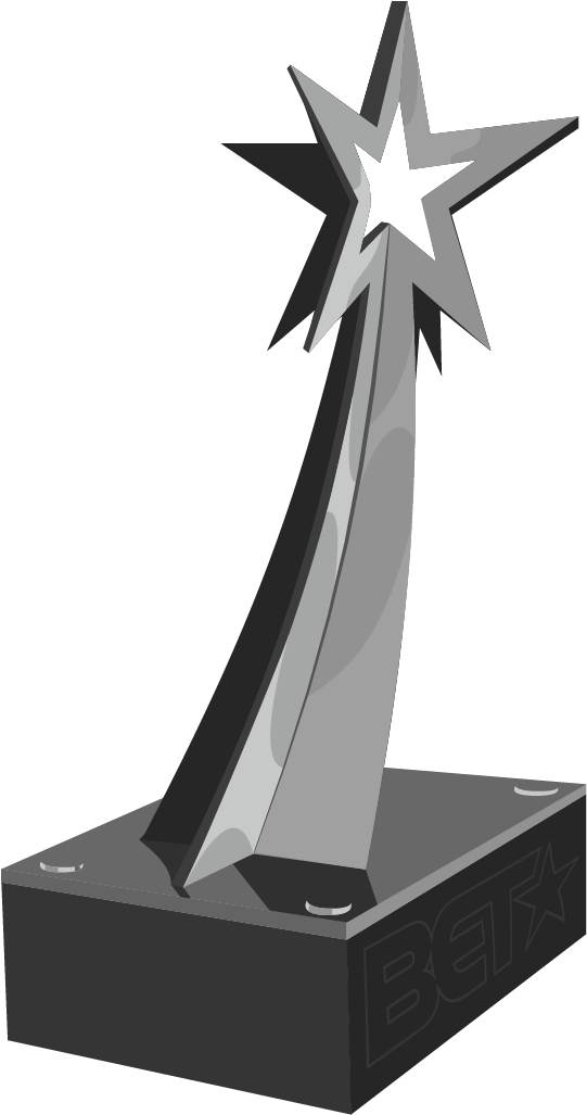 Bet Final - Bet Award Trophy Clipart (706x1042), Png Download