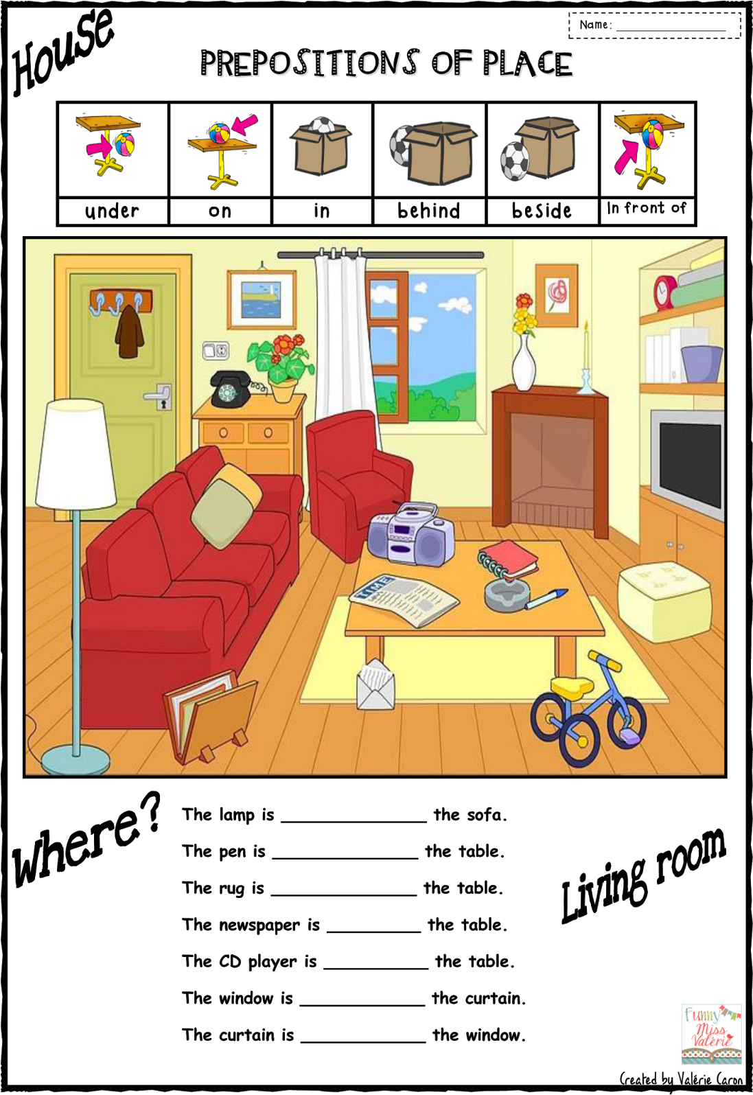 Living Room Clipart Preposition - Png Download (1103x1600), Png Download