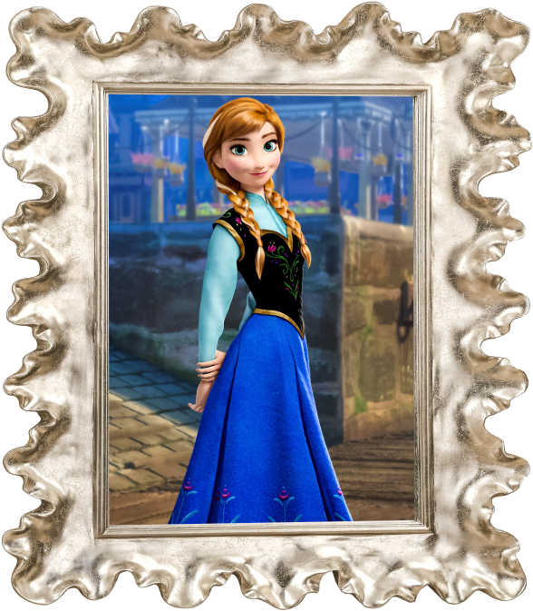 Adesivo Quadro Frozen - Frozen Anna Clipart (600x686), Png Download
