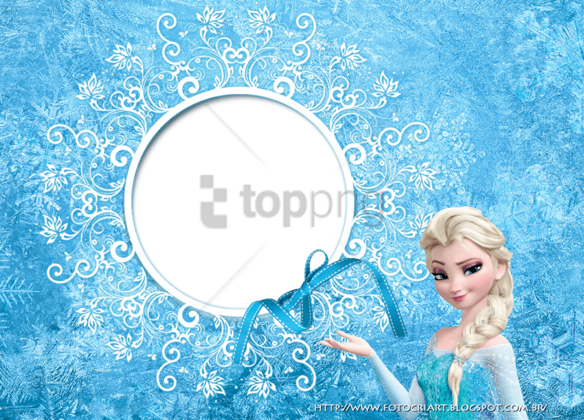 Free Png Download Aventura Congelante Moldura Frozen - Molduras Para Fotos Frozen Png Clipart (850x612), Png Download