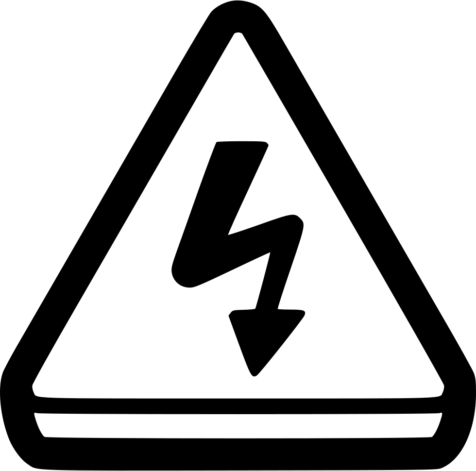 Clipart Free Free Caution Icon Png Download Alert Attention - Black And White Electrical Cliparts Transparent Png (980x970), Png Download