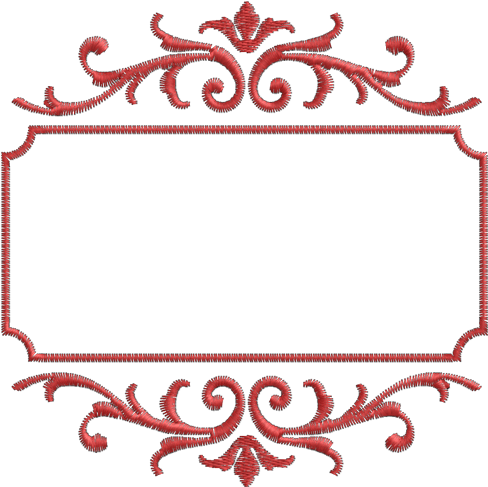 Bordado Computadorizado Grátis Contendo Uma Moldura - Motif Clipart (600x600), Png Download
