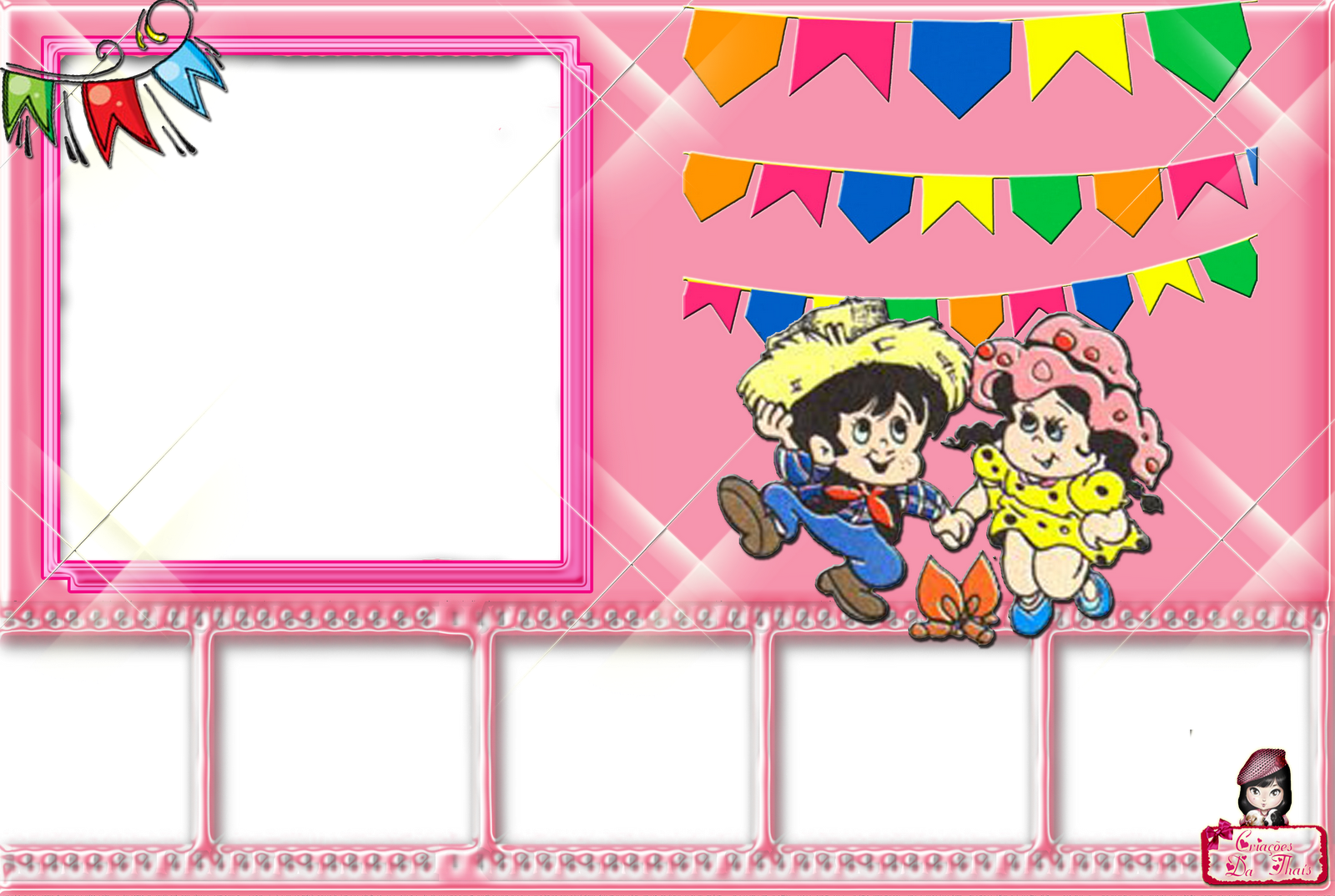 Criações Da Thaís - Desenhos De Festa Junina Clipart (1600x1074), Png Download