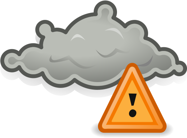 Gnome Weather Severe Alert - Storm Weather Icon Clipart (600x600), Png Download