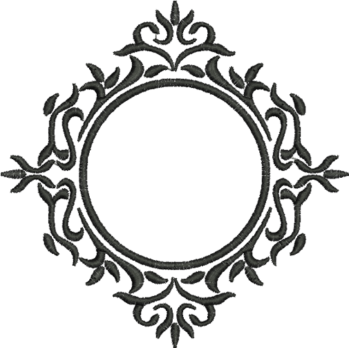 Moldura Florzinhas - Embroidery Clipart (600x600), Png Download