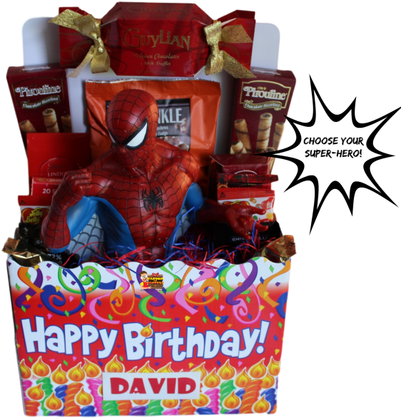 Superhero Gift Basket Idea Clipart (712x640), Png Download