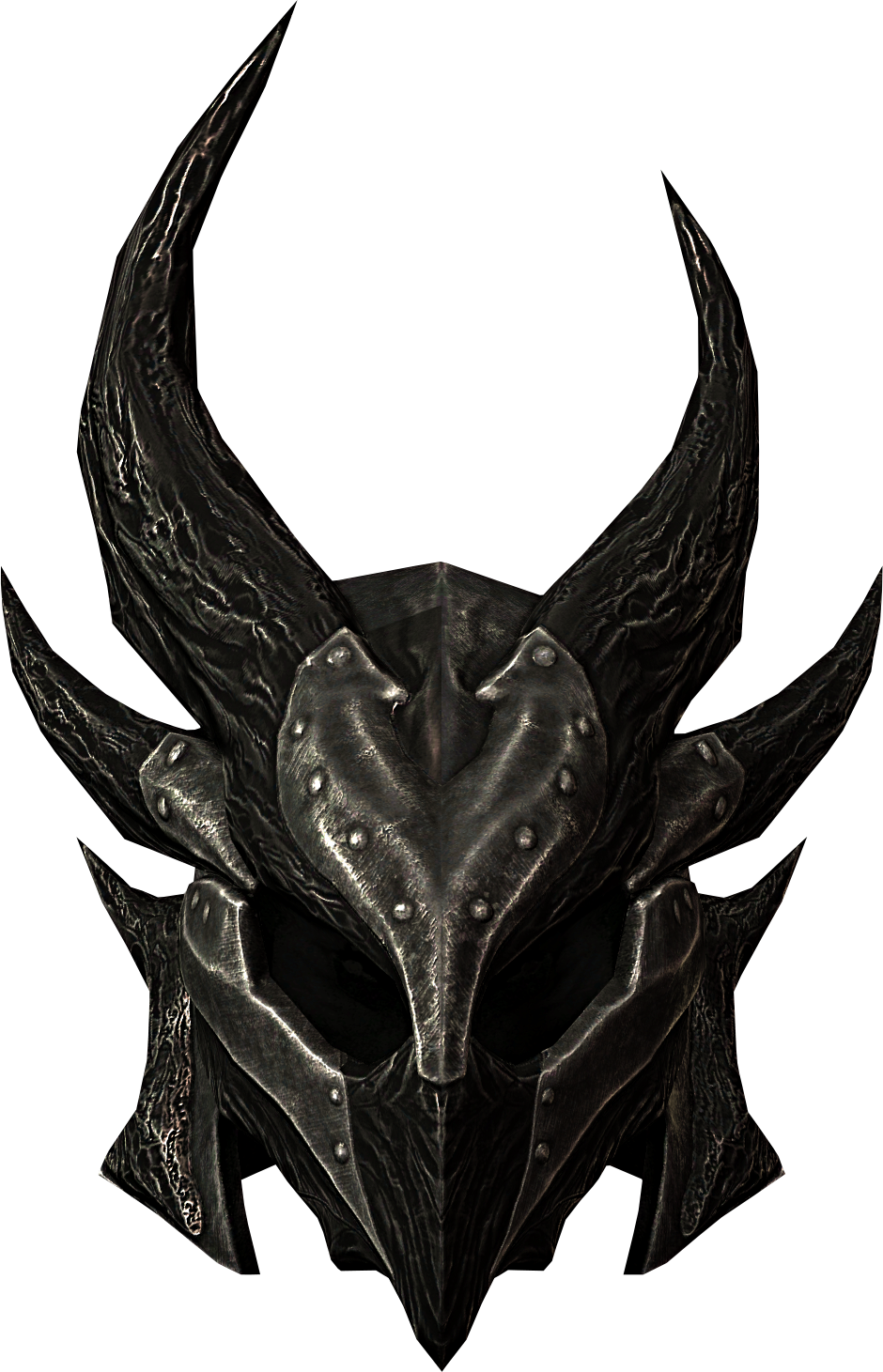 The Elder Scrolls Clipart Skyrim Png - Skyrim Daedric Helmet Transparent Png (940x1461), Png Download