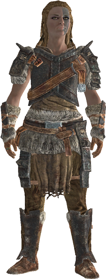 Mjoll The Lioness - Elder Scrolls Imperial Armor Clipart (414x1028), Png Download