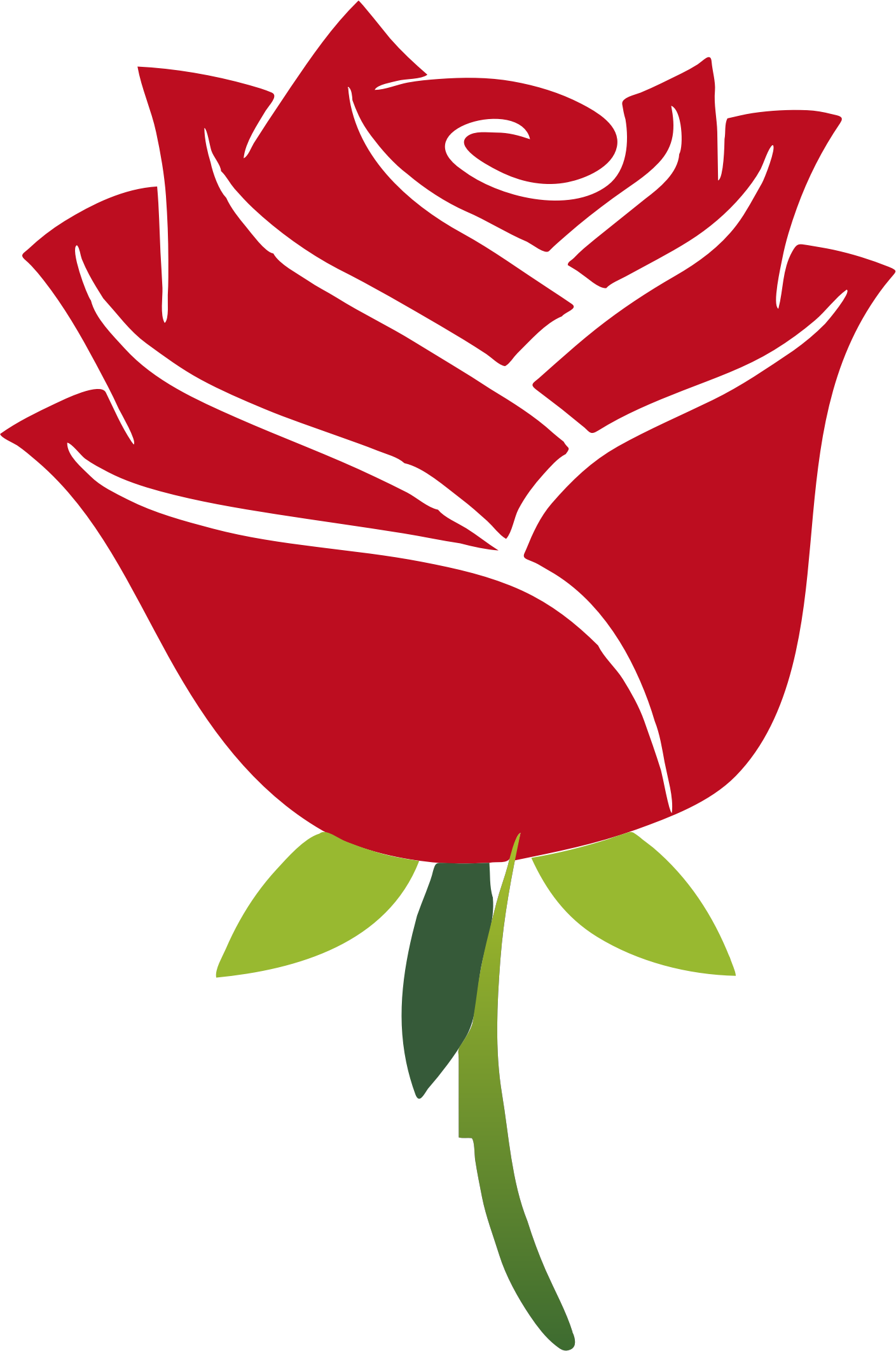 Big Image - Beauty And The Beast Rose Png Clipart (1409x2122), Png Download