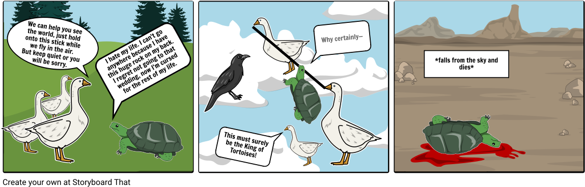 The Tortoise & The Ducks - Cartoon Clipart (1164x385), Png Download