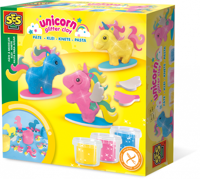 Clay - Unicorns - Ses Creative Clipart (700x626), Png Download