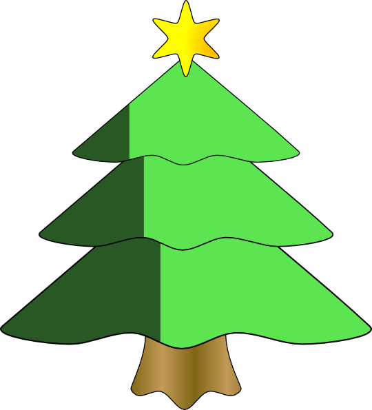 Christmas Tree Clip Art Svg Clip Arts 540 X 595 Px - Png Download (540x595), Png Download