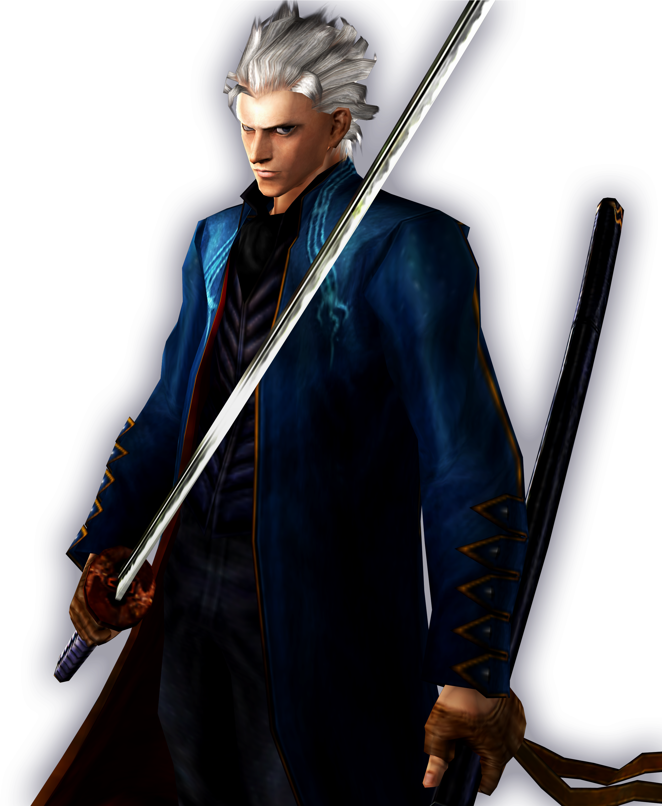 Raiden - Vergil Dmc3 Clipart (2616x3073), Png Download