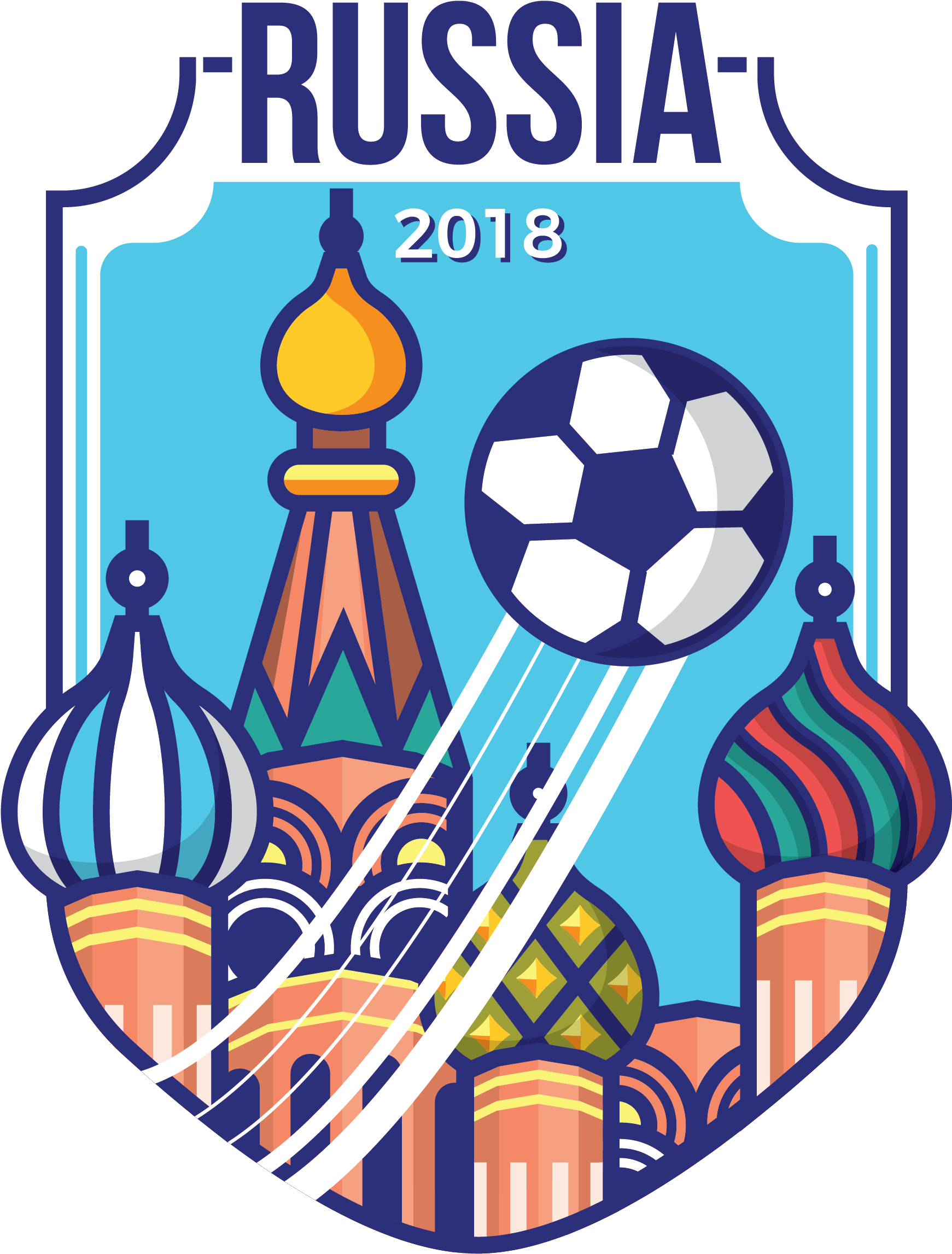 Russia 2018 Logo Png - World Cup 2018 Russia Logo Png Clipart (2917x2917), Png Download