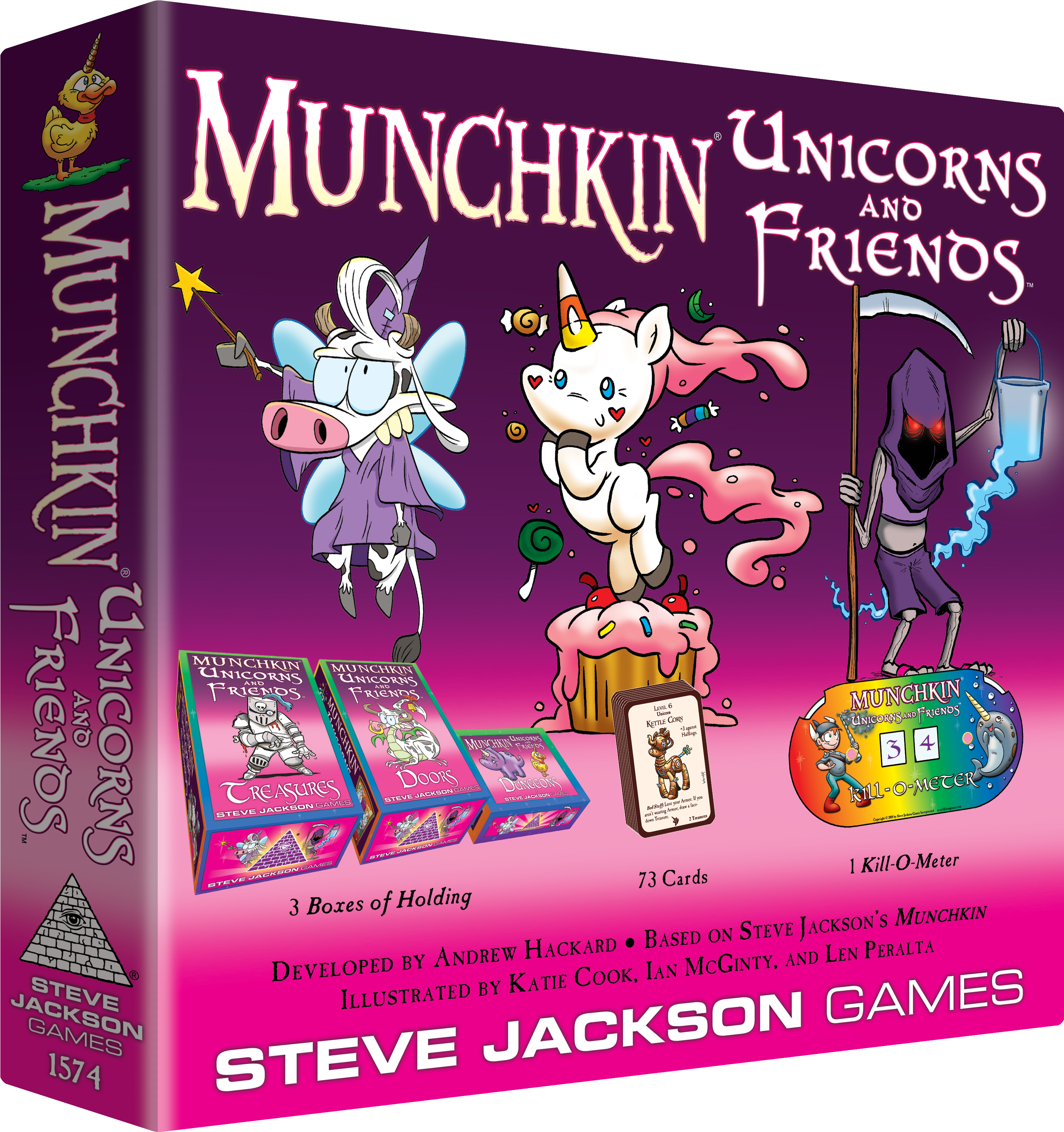 Munchkin Unicorns And Friends Cover - Munchkin Unicorns And Friends Clipart (1500x1566), Png Download