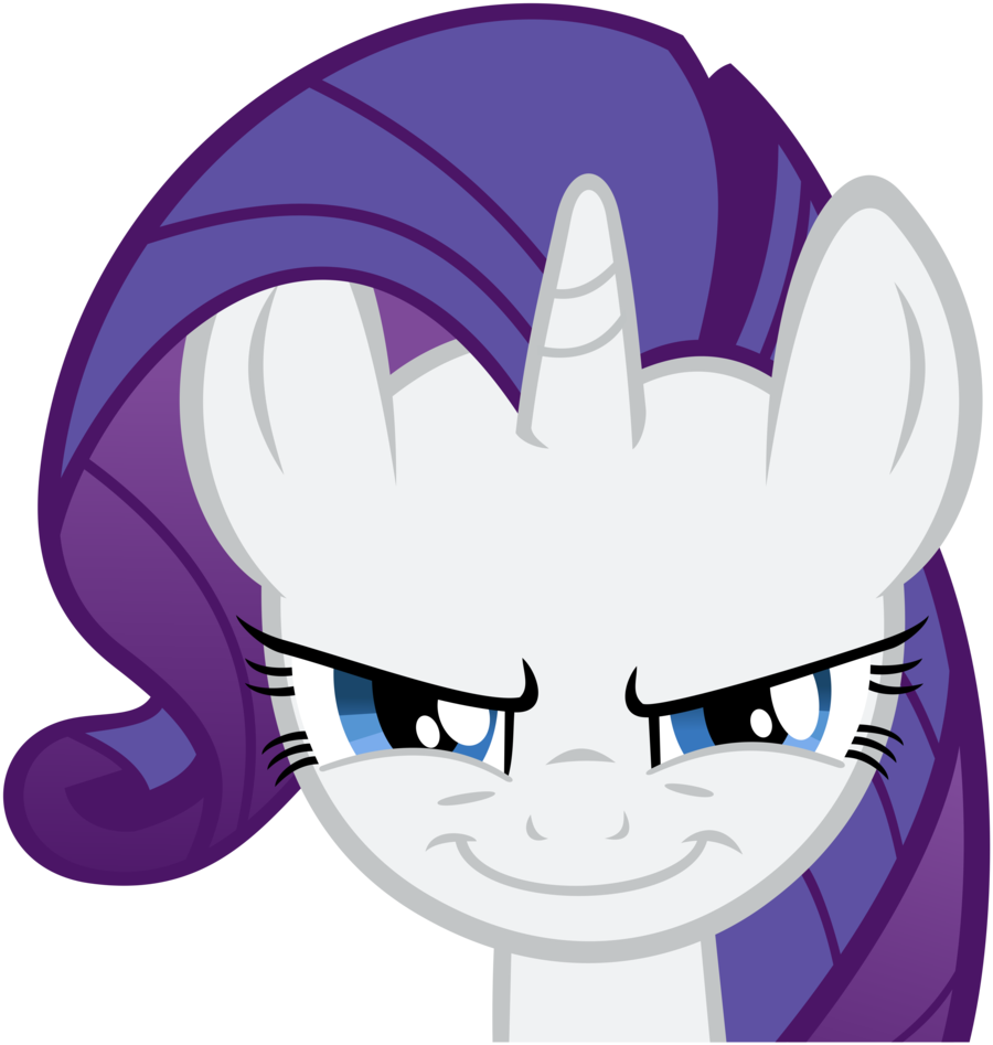 File 140037971031 - Mlp Rarity Evil Clipart (900x947), Png Download
